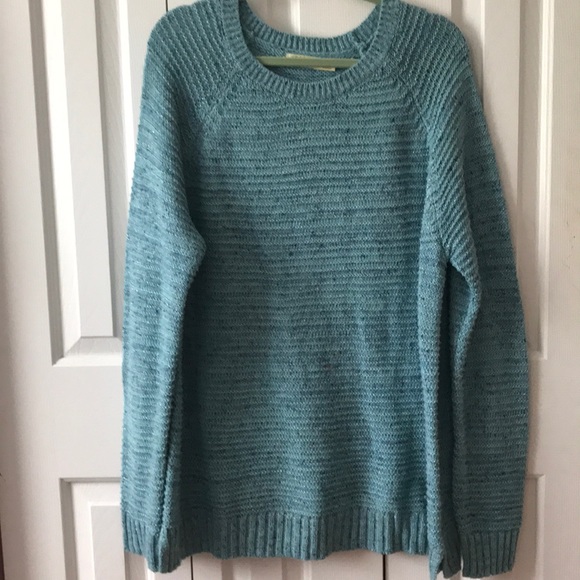 Plus Size Blue Sparkle Sweater - Picture 1 of 5